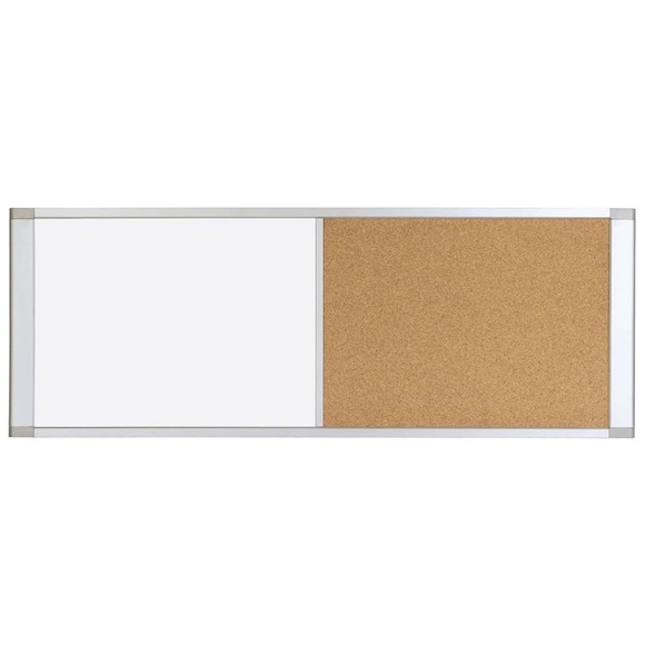 Magnetic Dry Erase Whiteboard/Cork Board | 36" x 18" - Picture 2 of 11